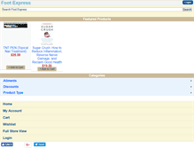 Tablet Screenshot of footexpress.com